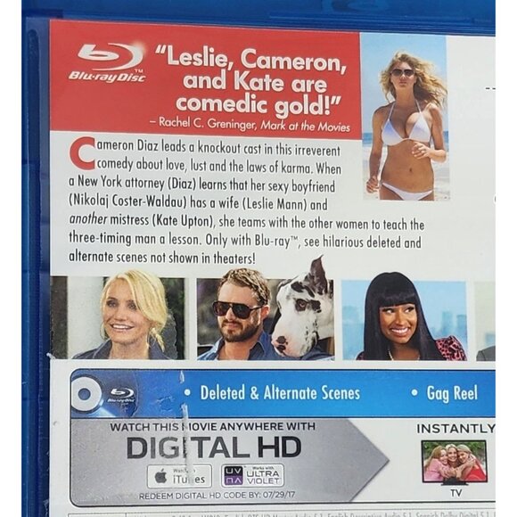 The Other Woman Blu-Ray + Digital HD Comedy Starring Cameron Diaz Leslie Mann - Picture 3 of 6